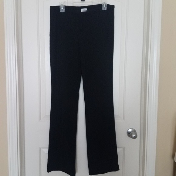 NWT Rozae Nichols Black Straight Leg Dress Pants Trousers Size 8 - Picture 1 of 10